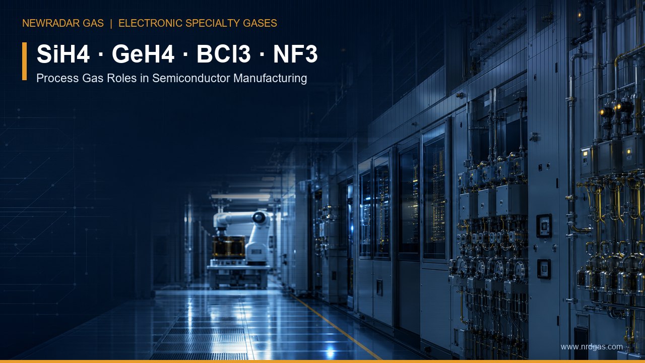 SiH4, GeH4, BCl3 and NF3: What Each Process Gas Does in Semiconductor Manufacturing