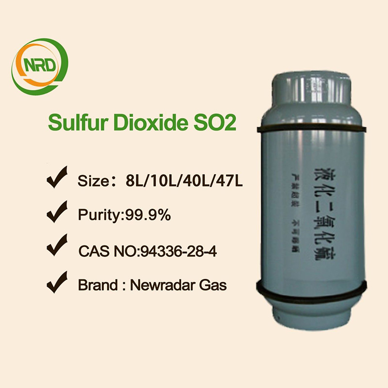 Dioxid de sulf SO2 gaz